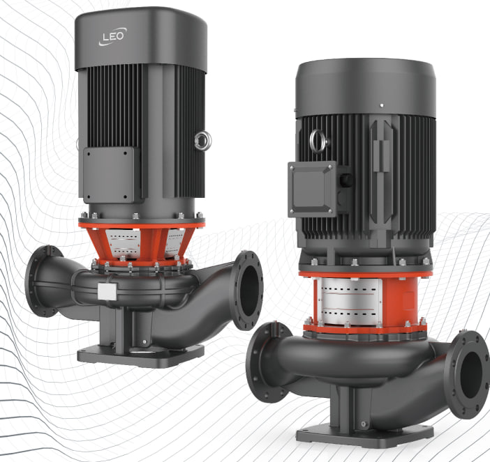 پمپ سیرکولاتور خطی لیو مدل LPP65-28-5.5/2 سه فاز با توان 5.5 کیلووات و هد 30 متر