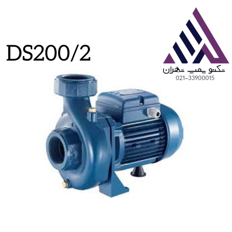 پمپ آب بشقابی ۲ اسب ۲ اینچ تکفاز دیزلساز مدل DS200/2 با پروانه برنجی مناسب عالی  ساختمانهای کوچک و باغ