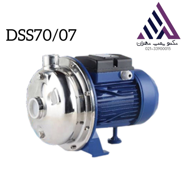 پمپ آب بشقابی کله استیل پروانه استیل 1 اسب 22 متری تکفاز دیزل ساز مدل DSS70/07