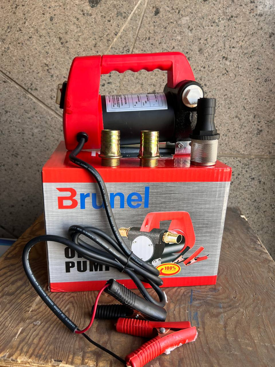 پمپ بیرونباکی ۱۲ ولت برونل | دبی ۴۰ لیتر در دقیقه | ارتفاع ۱۰ متر | مناسب خودرو و انرژی خورشیدی