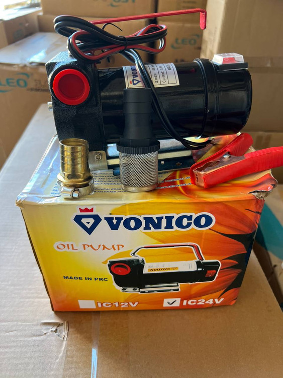 ونیکو | پمپ گازوئیل کش بیرون باکی | مدل IC-12V | هد 10 متر | 12ولت | 160 وات | خروجی 3/4 | عمق مکش 5 متر