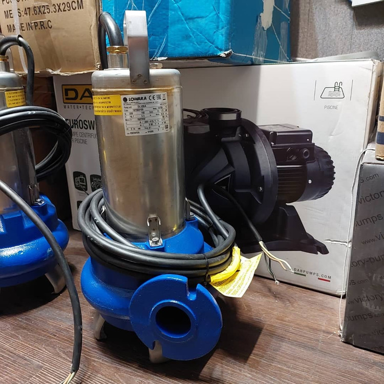 عکس پمپ لجنکش لوارا LOWARA DL125 | سهفاز 2 اسب | هد 22 متر | دبی 42 مترمکعب | بدنه استیل AISI304 | ساخت ایتالیا