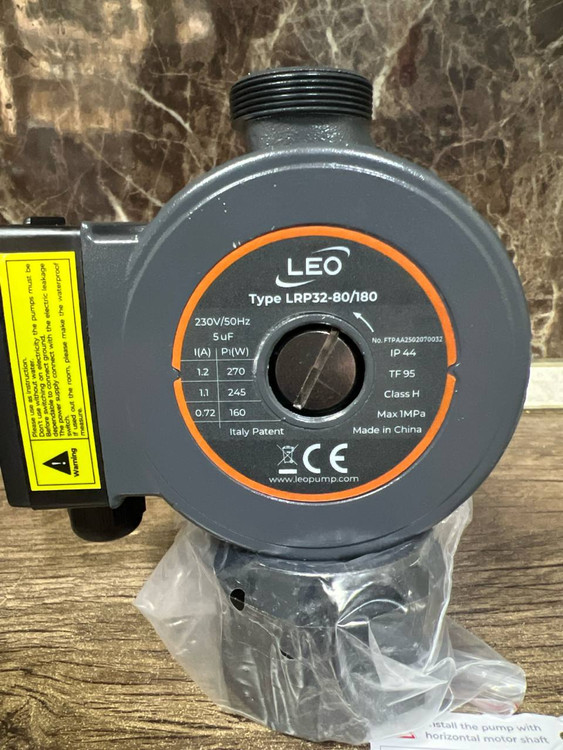 پمپ سیرکولاتور خطی لئو ۳ سرعت ۱¼ اینچ مدل LRP32-80/180 | شوفاژ و سیستم گرمایشی