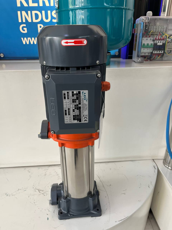 پمپ عمودی چندمرحلهای لئو | مدل EVP 6-6 | سه فاز 3 اسب | دبی 6 مترمکعب | هد تا 58 متر | تکنوپمپ تهران