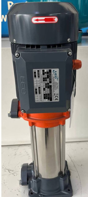 پمپ عمودی طبقاتی استیل سه فاز لیو مدل EVP6H-10 | هد ۱۳۰ متر | دبی ۱۰ مترمکعب/ساعت | توان ۴ kW | مشخصات فنی کامل و قیمت در تکنوپمپ تهران 📞 021-33900015