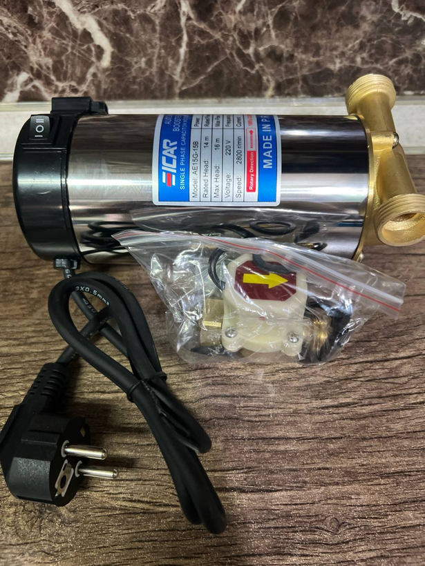 ایکار | پمپ آب پشت آبگرمکن | مدل AE15G-15B |تکفاز 120وات | 16 متری | 3/4 اینچ | 0.9 متر مکعب