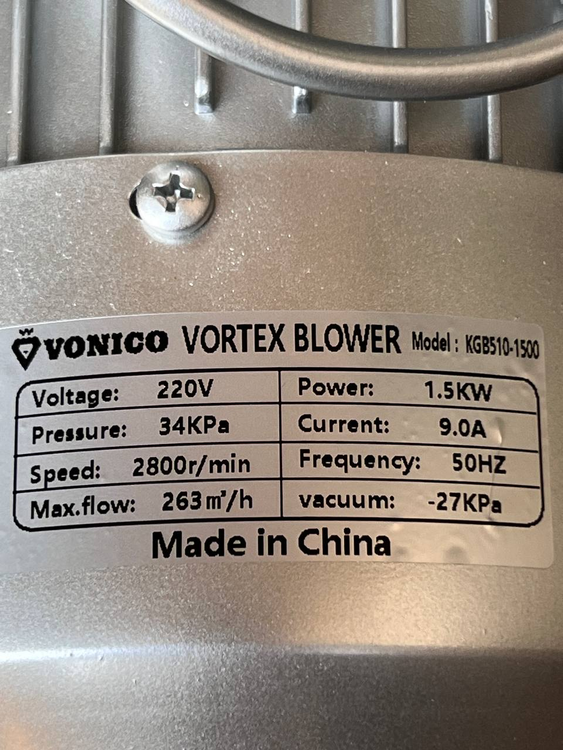 خرید و قیمت بلوئر سایدچنل ونیکو مدل KGB510-1100 ظرفیت ۱.۵ اسب تکفاز | تکنو پمپ تهران