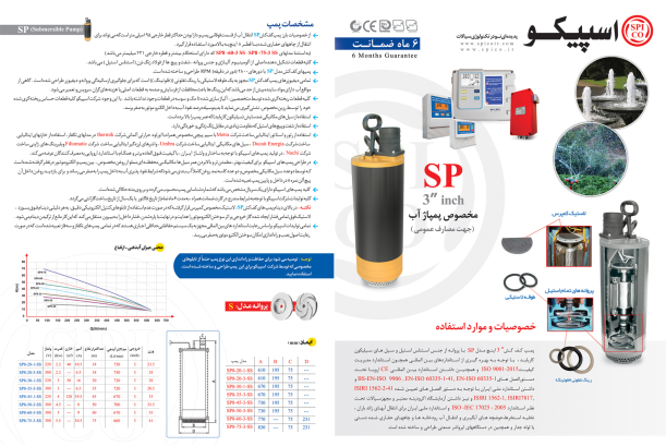 پمپ کفکش اسپیکو SP8-60-3-C,CF نمای کامل محصول | تکنوپمپ تهران